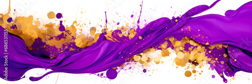 purple and gold paint splashes. legal AI