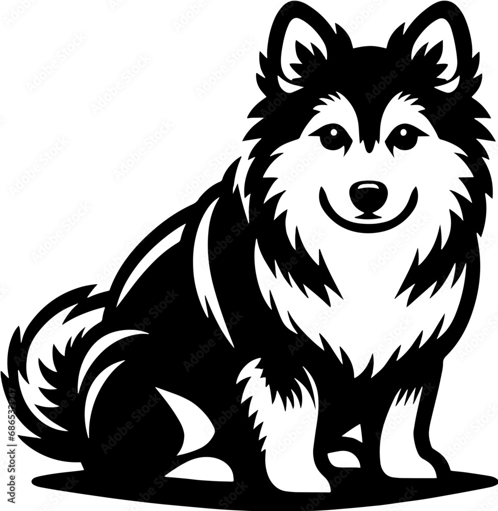 Obraz premium Norwegian Buhund icon 6
