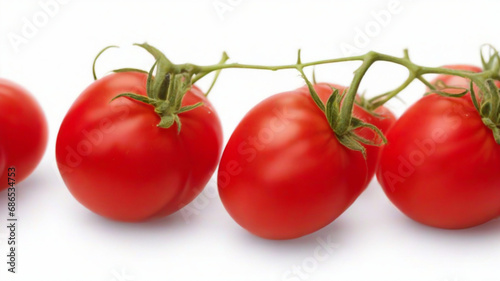 tomatoes on a white background. Ai generative © AI Stocks