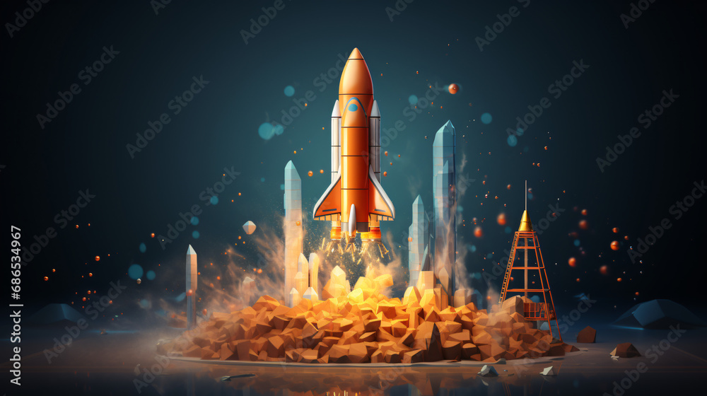 Rocket launch.