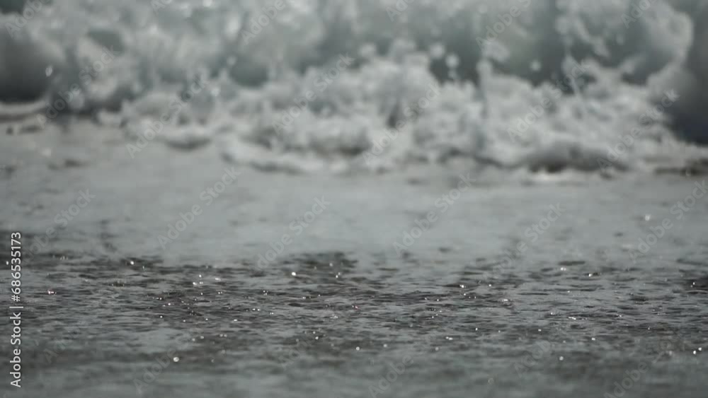 Abstract nature summer ocean sunset sea background. Small waves on water surface in motion blur with bokeh lights from sunrise. Holiday, vacation and recreational background concept. Slow motion Abstract nature summer ocean sunset sea background. Small waves on water surface in motion blur with bokeh lights from sunrise. Holiday, vacation and recreational background concept. Slow motion