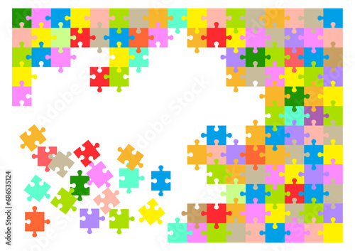 作りかけのジグソーパズル