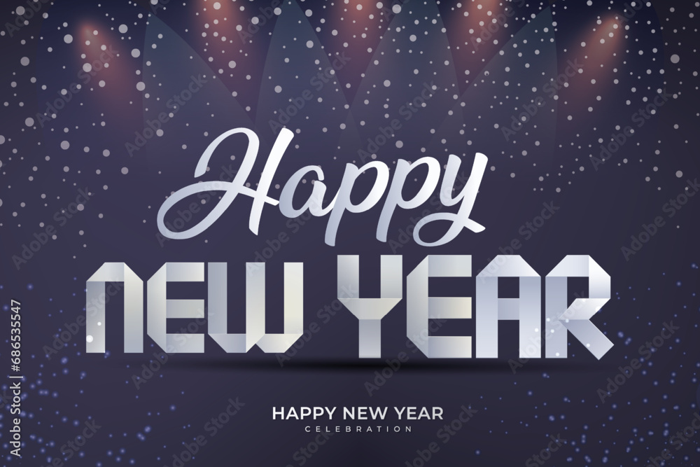  Happy New Year Greetings background for new year themed party invitations.
