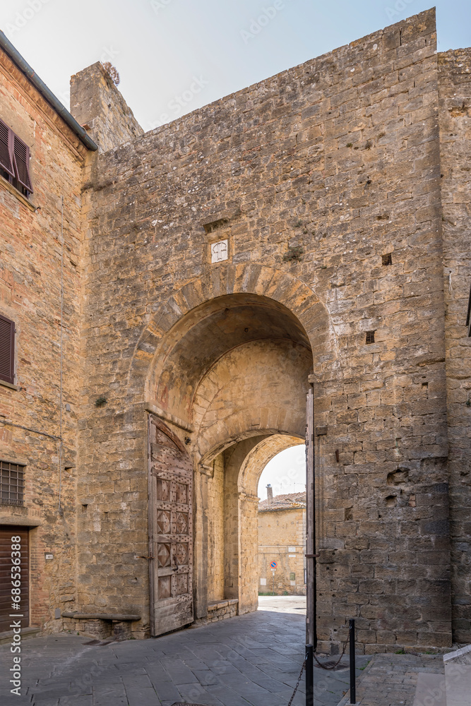 inner side of San Francesco door, Volterra, Italy