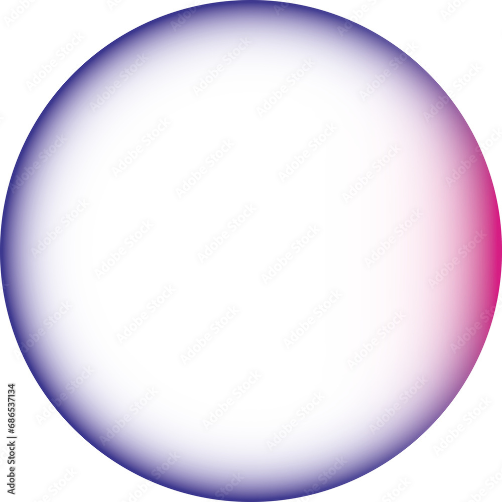 Blauer Kreis, roter Lichteinfall und Farbverlauf zur Mitte, mit scharfem Rand, transparenter Innenfläche und Hintergrund - als Überlagerung, Overlay und anderweitigen Gestaltungsmöglichkeiten
