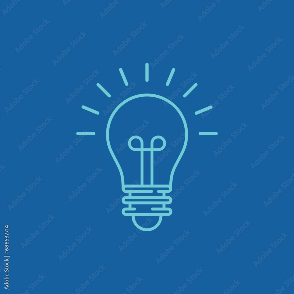 Light bulb flat line icon. Vector sign of electrical service. Idea, innovation. Light bulb flat line icon. Vector sign of electrical service. Idea, innovation.