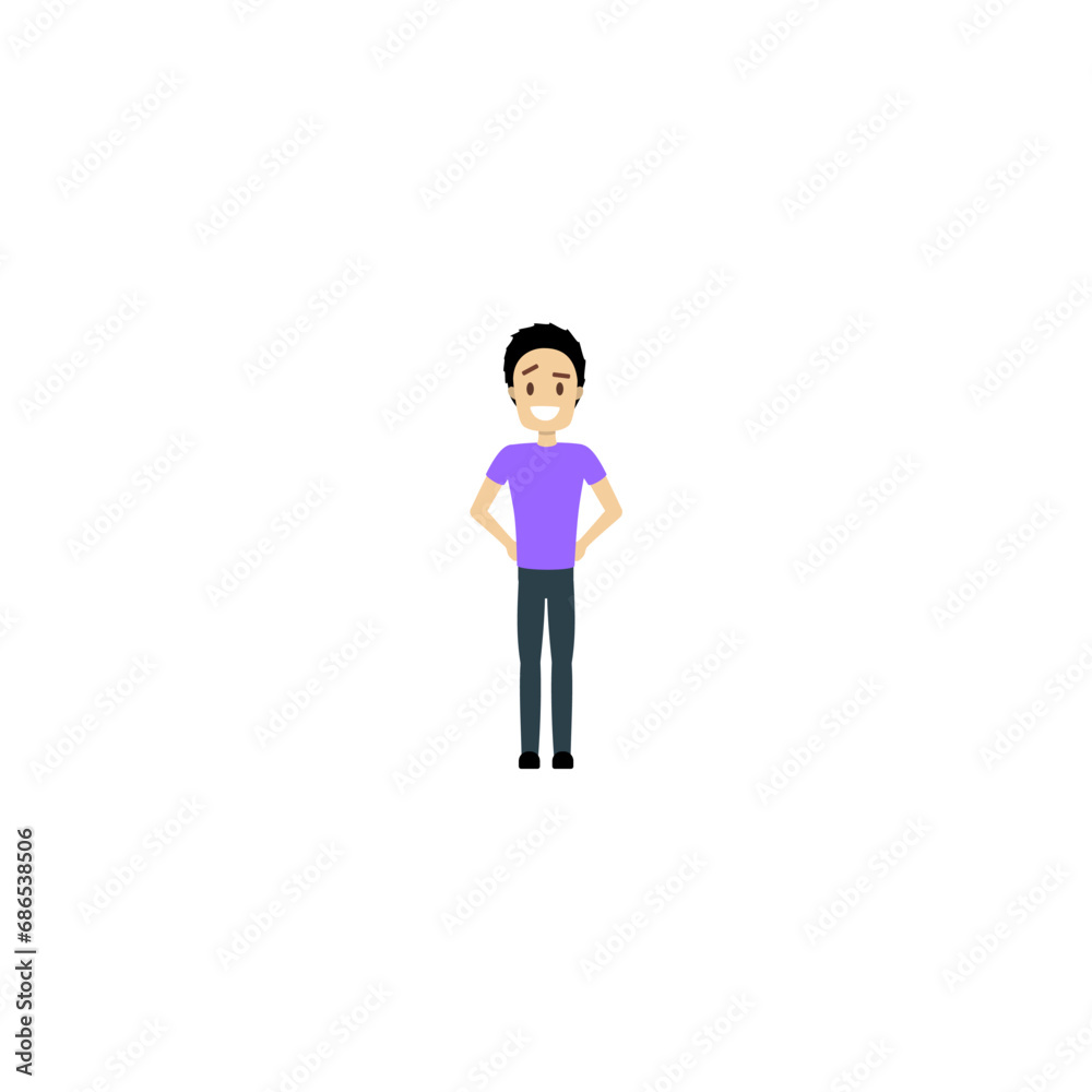 set of poses of people in purple clothes design set of poses of people in purple clothes design
