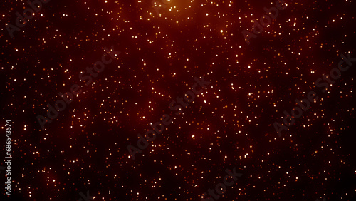 Obraz na płótnie Particles bokeh abstract event game trailer titles cinematic openers digital tec
