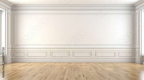 empty room with white wall HD 8K wallpaper Stock Photographic Image 