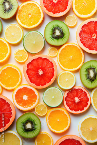 Background of different sorts of fruit