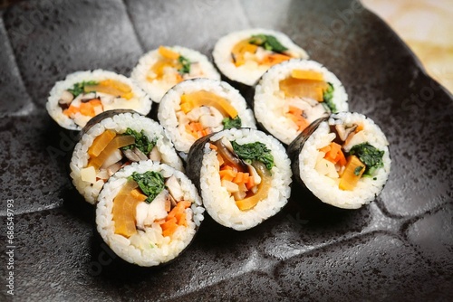gimbap, rice roll, 김밥