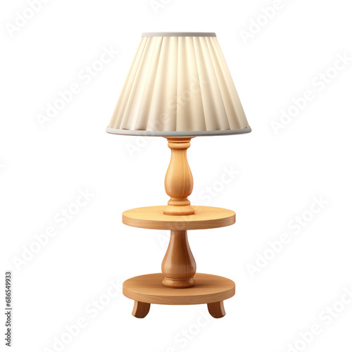 moden table lamp isolated on transparent background,transparency 