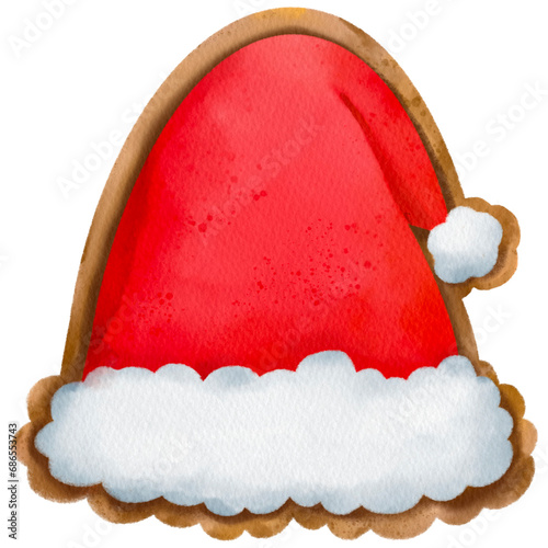 Santa hat cookie.