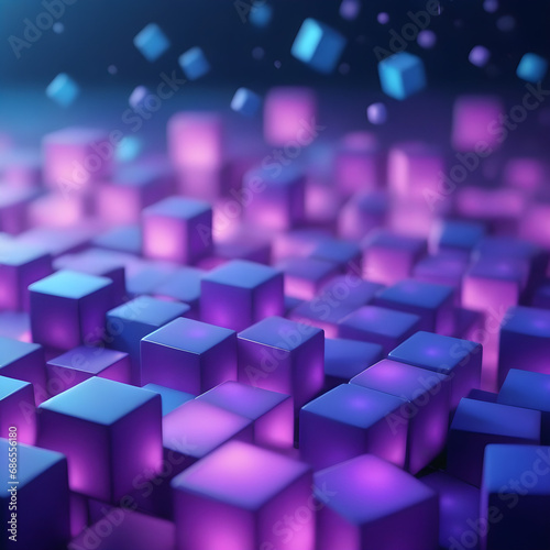 Abstract background with cubes