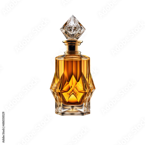yellow perfume bottle mockup,luxury crystal perfume bottle mockup isolated on transparent background,transparency 