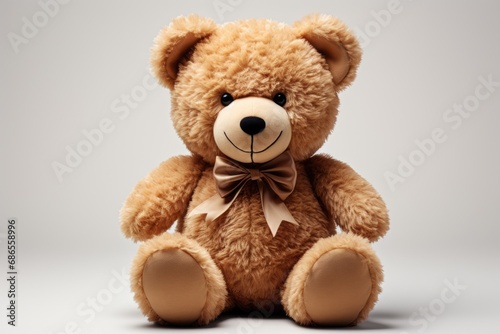 teddy bear isolated on white background. AI Generated