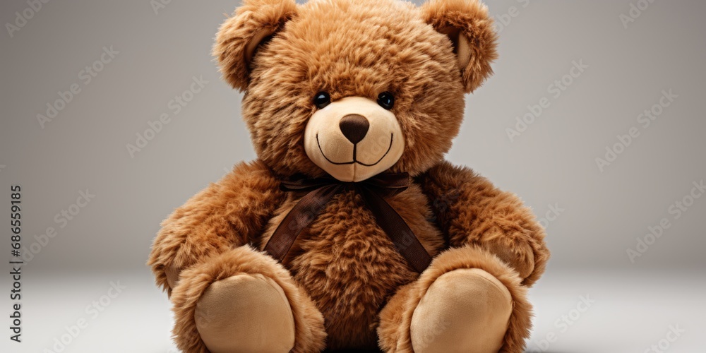 Obraz premium teddy bear isolated on white background. AI Generated