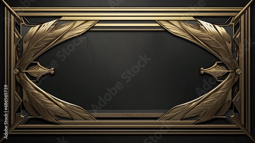 Introducing our decorative rank frame template. This background border, with its metallic elegance, turns ordinary achievements into extraordinary successes photo