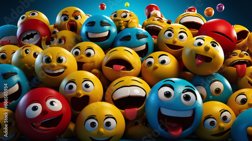 lots of colorful different emoji