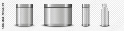 Glass container for cosmetics