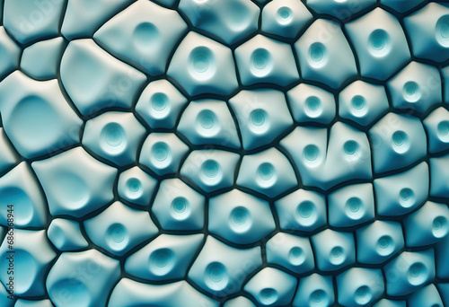 close up of wall with dimpled pattern complex patterns biomorph light blue gradient photo