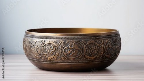 Timeless Elegance: Embrace the charm of the past with our vintage bronze and brass bowl.