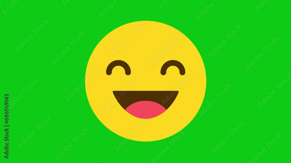Animation of Laugh Face Emoticon Animation of Laugh Face Emoticon