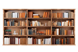 Bookshelf Elegance Isolated on Transparent Background. Ai