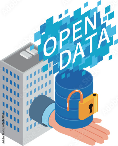 オープンデータのイメージイラスト