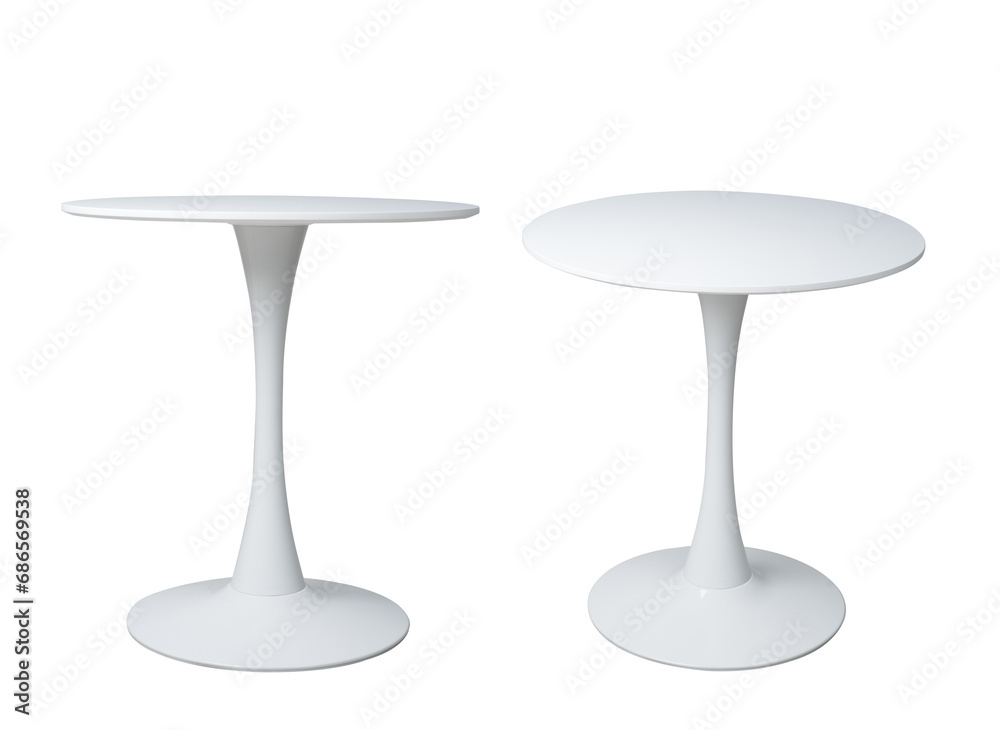 Round table isolated on white Round table isolated on white