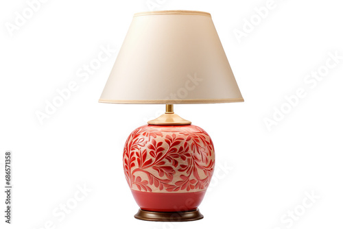 Modern Lamp Isolated on Transparent Background. Ai