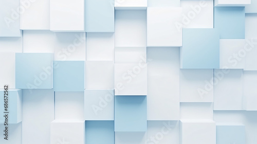 Soft blue and white minimal abstract geometric square