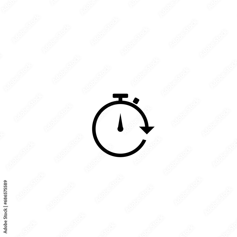 Repeat Task icon isolated on white background Repeat Task icon isolated on white background