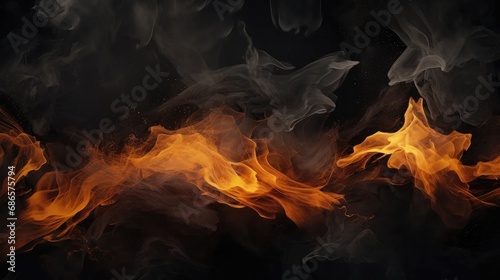 Ignite your designs with the dramatic beauty of Burning Paper on a Black Background.