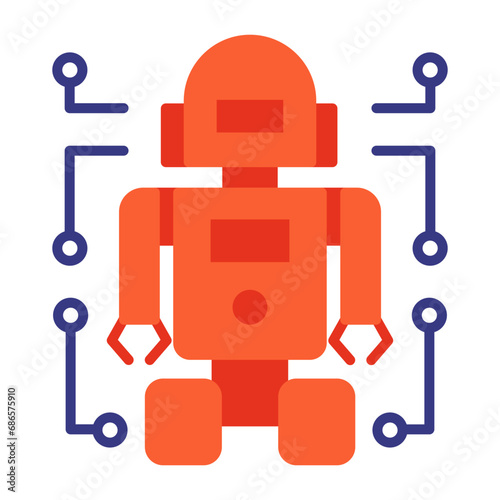 Apprenticeship Learning vector icon design  predictive modeling or adaptive control symbol  artificial intelligence sign  deep learning stock illustration  Robot Learning from Demonstration concept