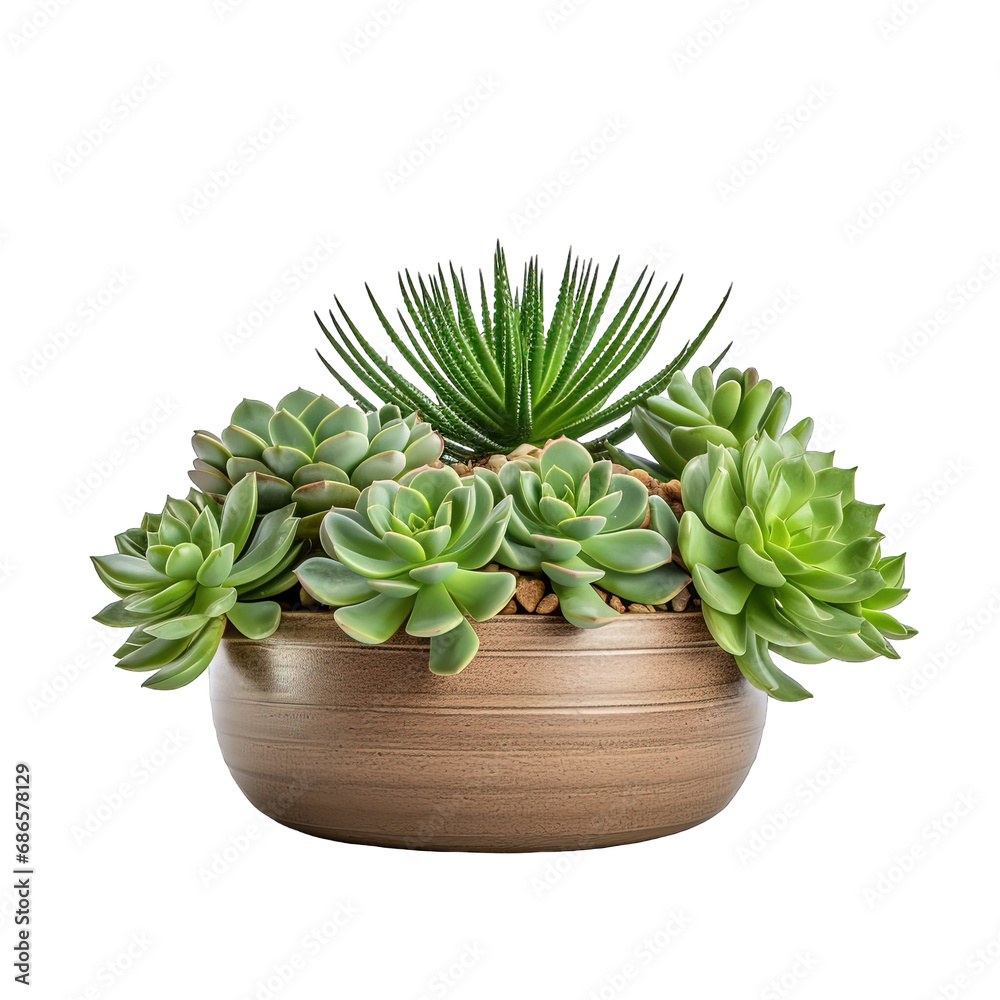 Small Plant Succulent On A Pot
