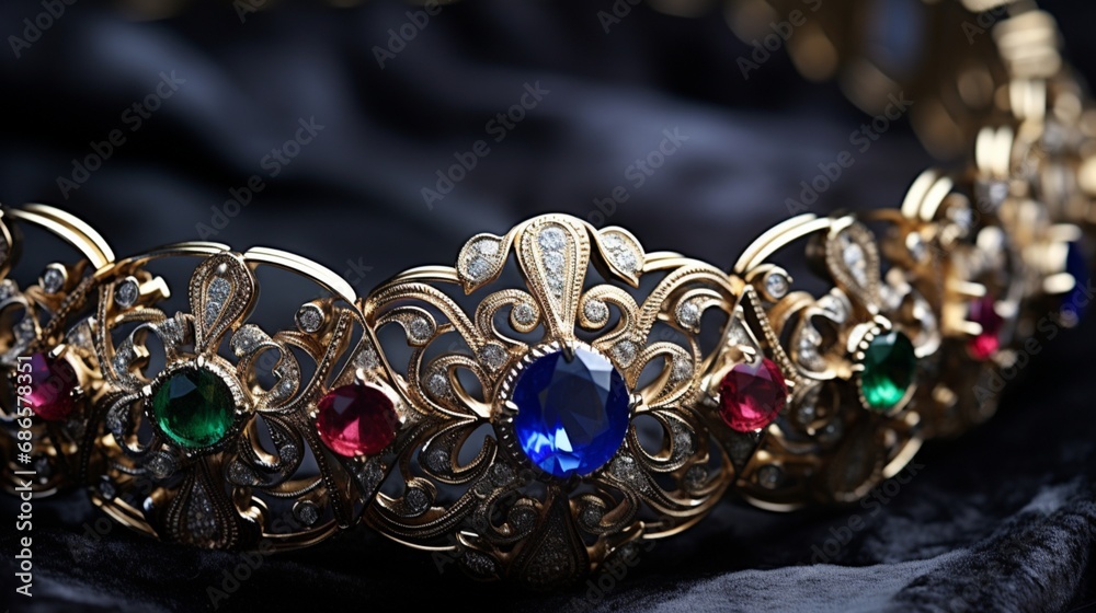 Fototapeta premium earrings with diamonds