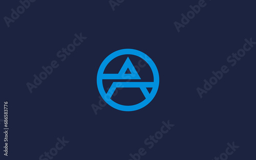 initial letter A circle logo icon design Vector design template inspiration