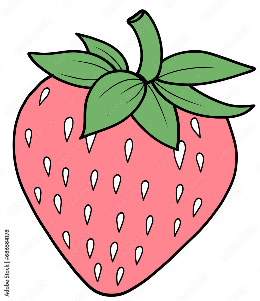 Obraz premium strawberry on white background