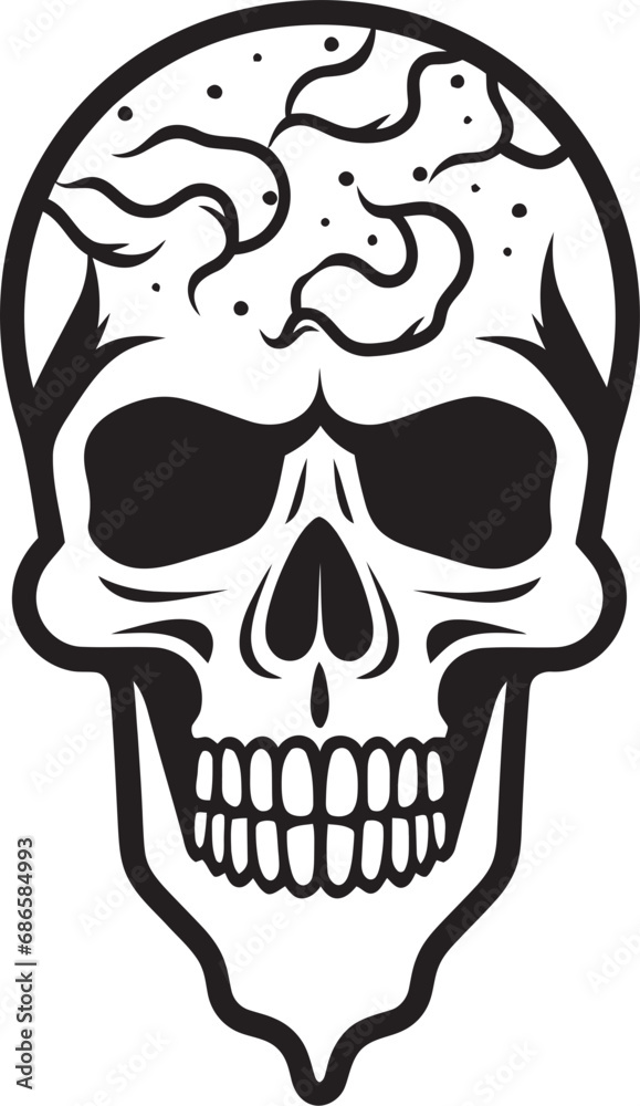 Cone of Darkness Black Skull Logo Vector Subzero Swirl Ice Cream Cone Skull Emblem Cone of Darkness Black Skull Logo Vector Subzero Swirl Ice Cream Cone Skull Emblem
