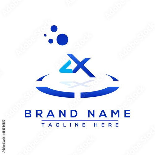 Letter LX blue Professional logo for all kinds of business
