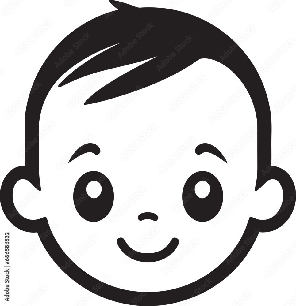 Whispering Wonders Vector Logo for Small Explorers Cherubic Charades Child in Black Vector Icon Whispering Wonders Vector Logo for Small Explorers Cherubic Charades Child in Black Vector Icon