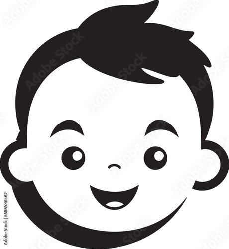 Bitty Bliss Small Child Black Vector Logo Dainty Daydreams Black Vector Icon for Littles