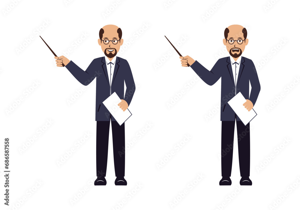 Professor Cartoon Character Design Illustration vector eps format , suitable for your design needs, logo, illustration, animation, etc. Professor Cartoon Character Design Illustration vector eps format , suitable for your design needs, logo, illustration, animation, etc.