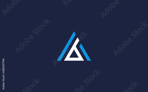 initials letter ab triangle logo icon design Vector design template inspiration
