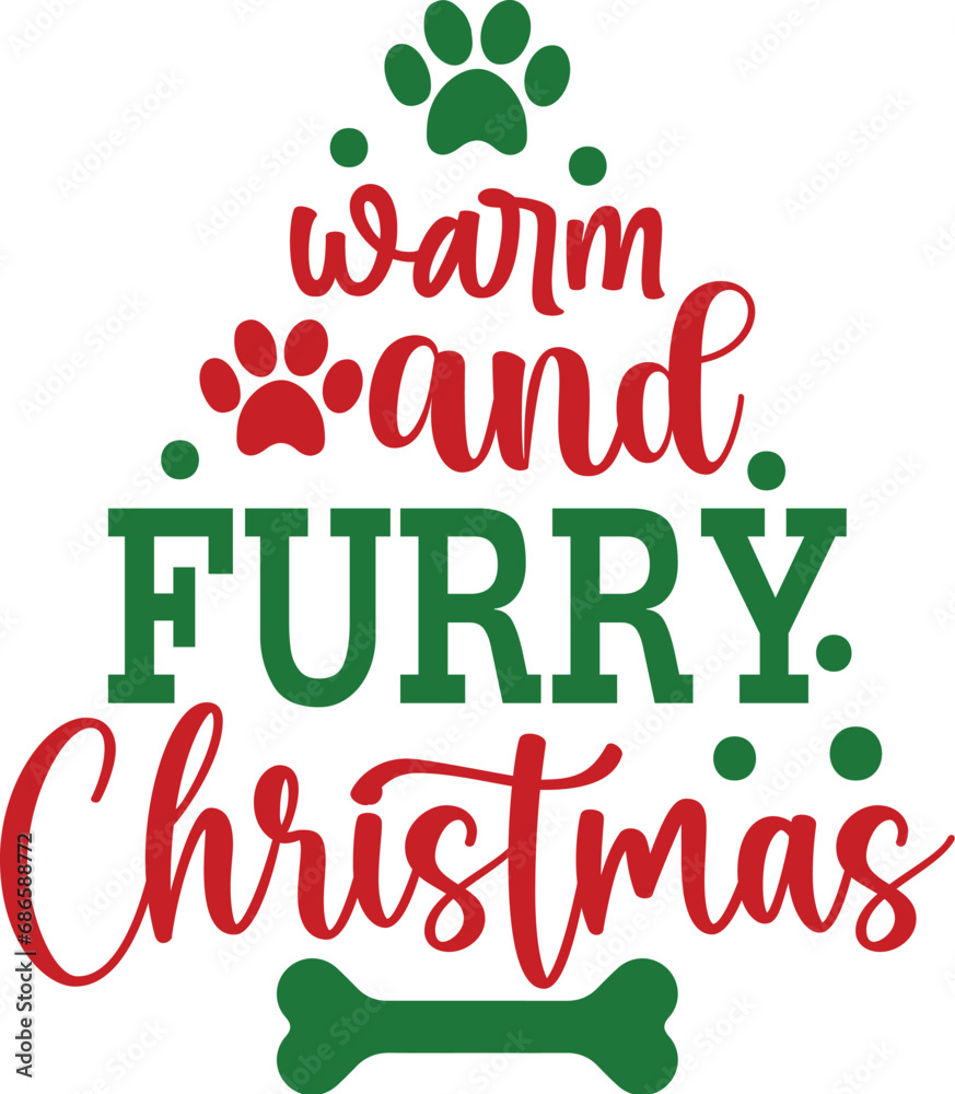 Fototapeta premium Warm and Furry Christmas