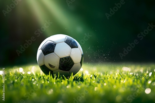 Dynamic Motion Soccer Pitch, soccer ball, dynamic motion blur, energy © asura