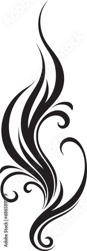 Poetic Quills Vector Elements with Calligraphic Embellishments Regal Flourishes Abstract Calligraphic Vector Design Elements