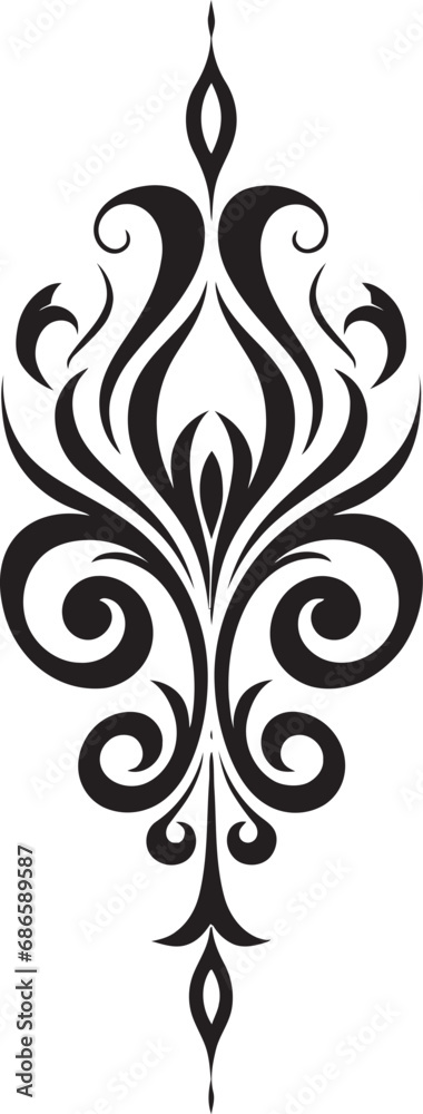 Intricate Decorative Vector Illustration Elegant Calligraphic Vector Emblem Intricate Decorative Vector Illustration Elegant Calligraphic Vector Emblem
