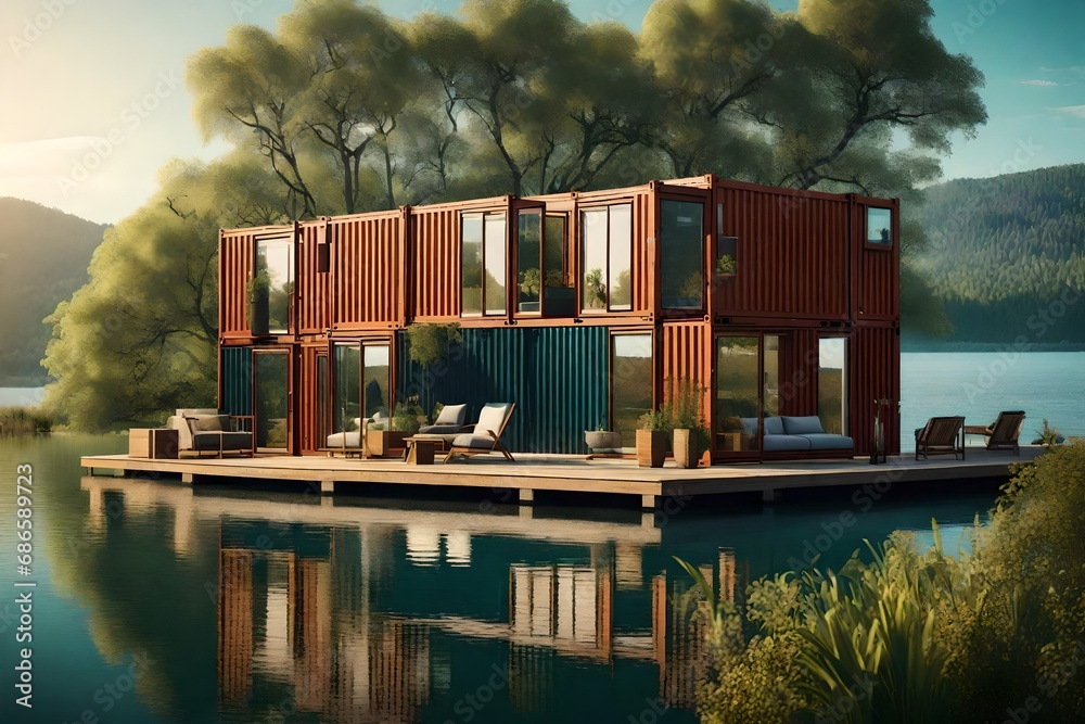 Explore the architectural diversity within a shipping container